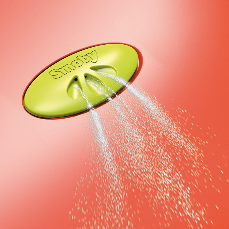 Smoby Scivolo KS water fun, 159x68x100cm; Scivolo sicuro ed ergonomico. Scaletta con maniglioni di spinta e gradino antiscivolo. Struttura in plastica soffiata, trattamento anti-UV, Sistema water fun, lunghezza discesa scivolo 150 cm, et&agrave; consigliata: +