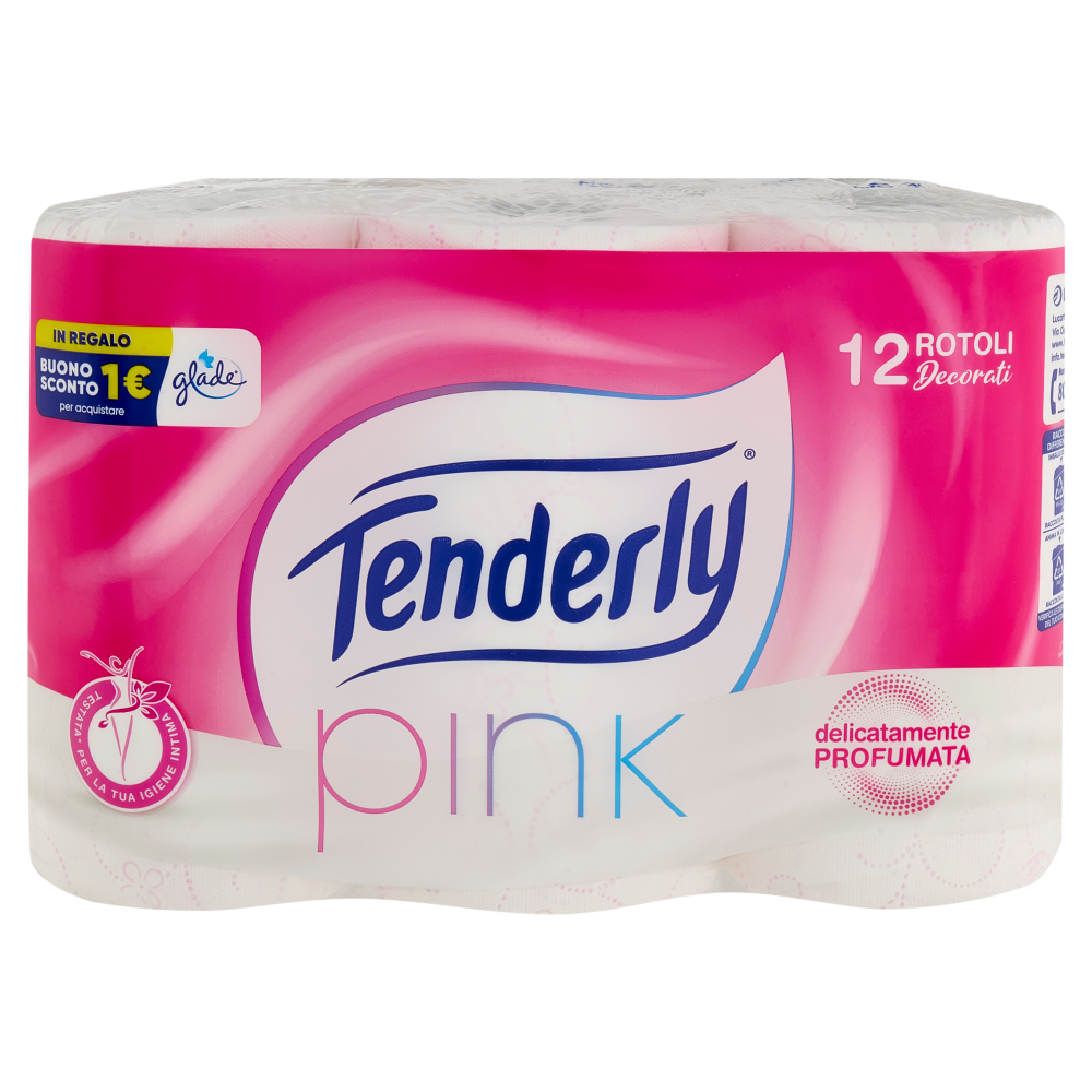 Tenderly pink Rotoli Decorati 12 pz