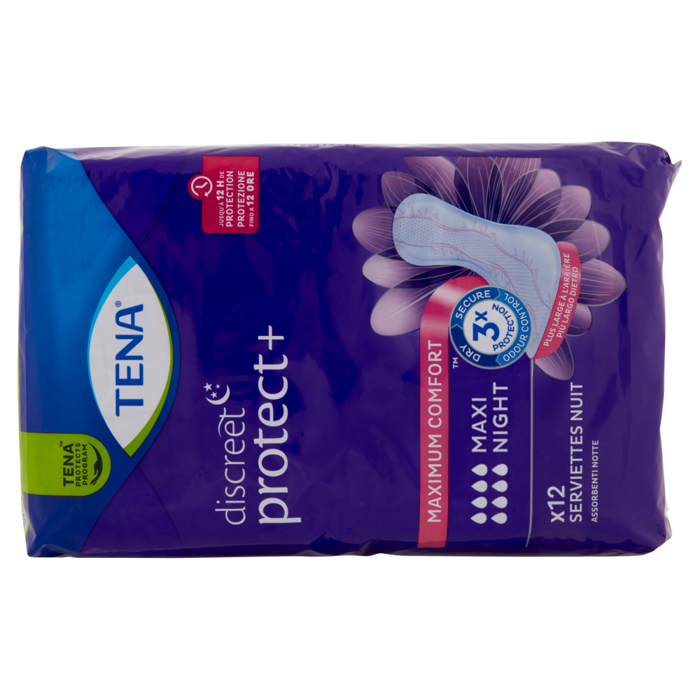 Tena discreet protect+ Maxi Night Assorbenti 12 pz