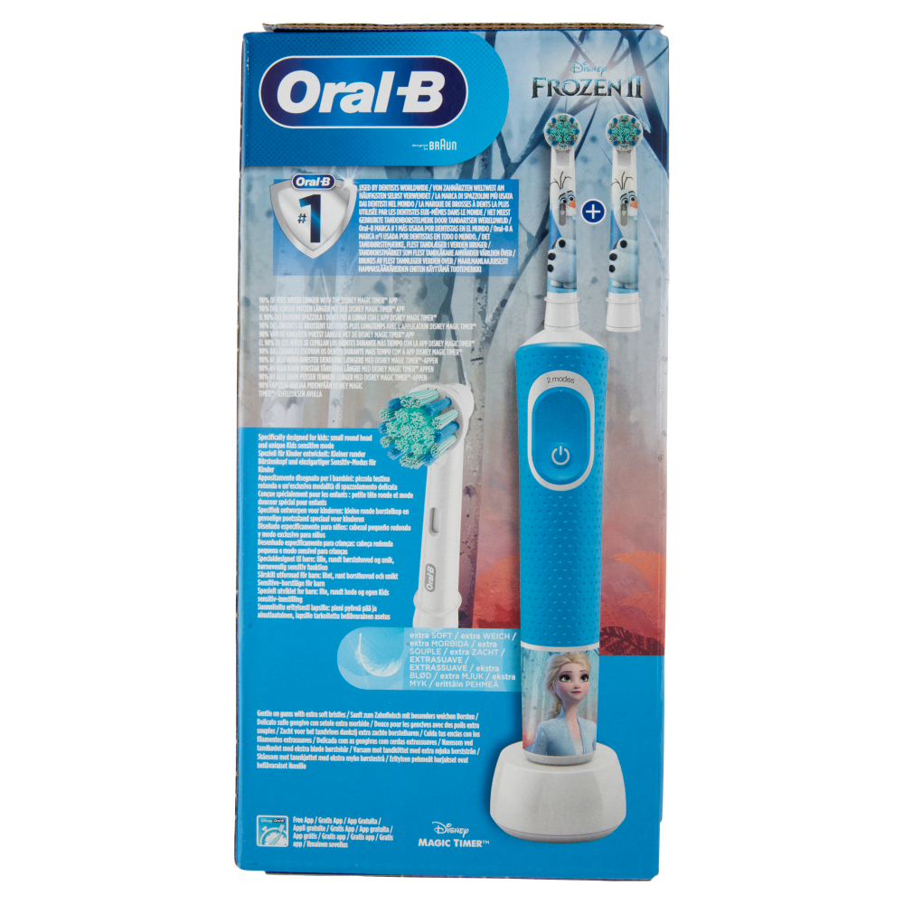 Oral-B Spazzolino Elettrico Ricaricabile Kids Disney Frozen II Vitality D100