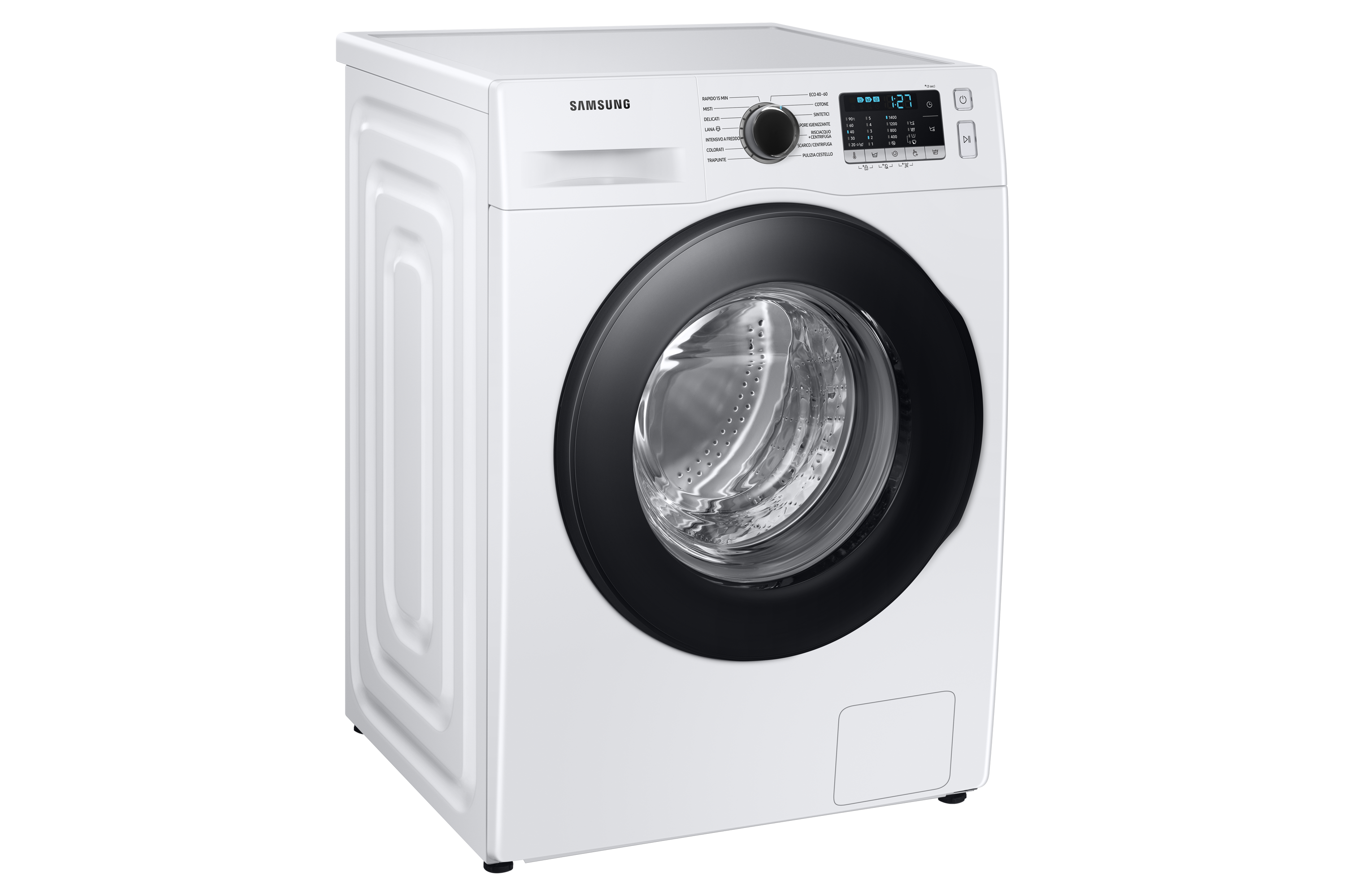 Samsung WW70TA026AE/ET lavatrice a caricamento frontale Crystal Clean™ 7 kg Classe B 1200 giri/min, Porta nera + panel nero