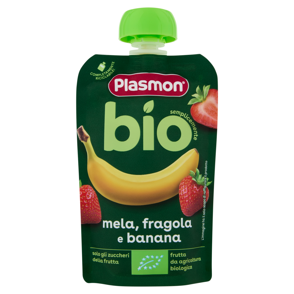 Plasmon semplicemente bio mela, fragola e banana 100 g
