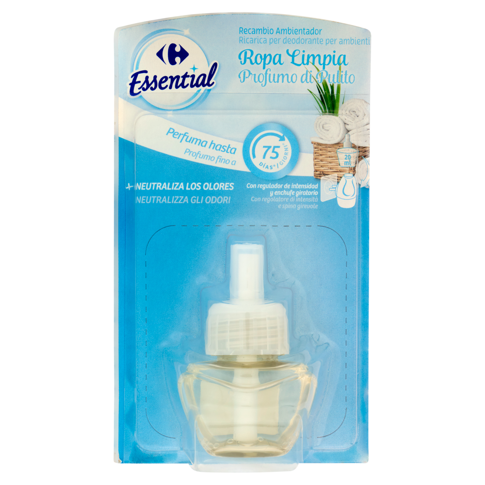 Carrefour Essential Ricambio per deodorante per ambienti Profumo di Pulito 20 ml