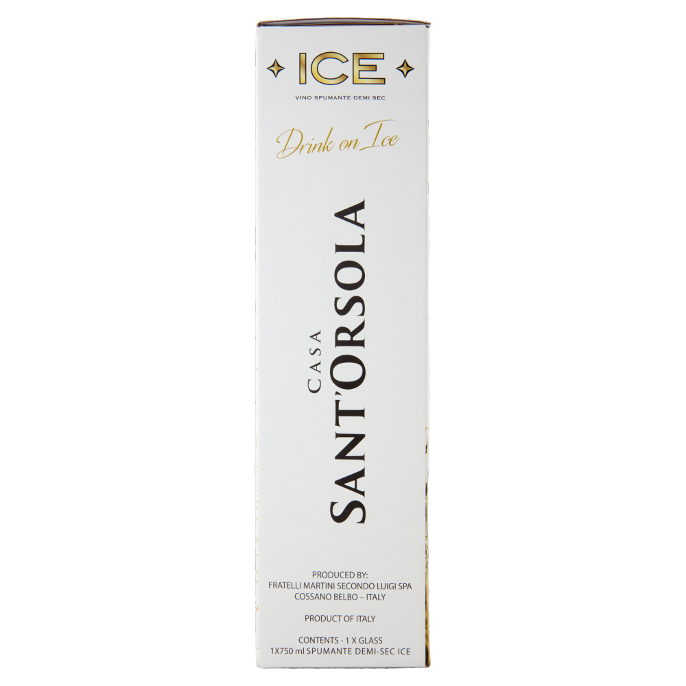 Casa Sant'Orsola Ice Vino Spumante Demi Sec 750 ml + Calice
