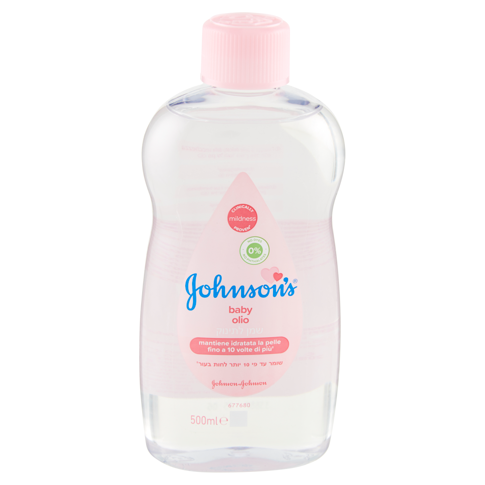 Johnson's Baby Olio Regolare, Idrata La Pelle, Adatto Sia Per I Bambini Che Per Gli Adulti, 500ml
