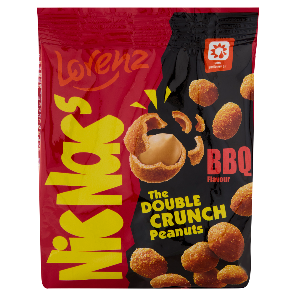 Lorenz Nic Nac's BBQ Arachidi tostate ricoperte da un croccante guscio al gusto BBQ 110 g