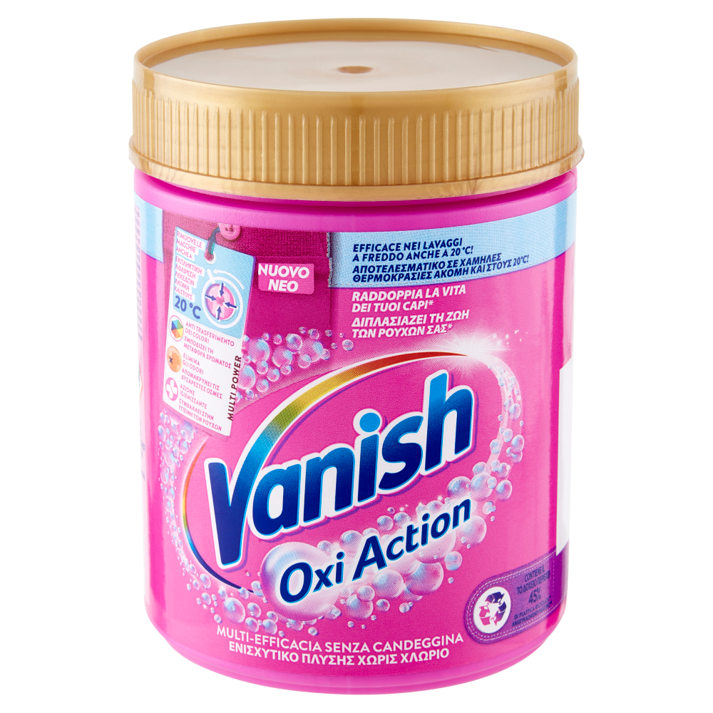 Vanish Oxi Action Polvere rosa Smacchiatore bucato 500g