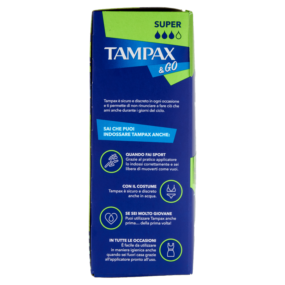 Tampax & Go Super 18 pz