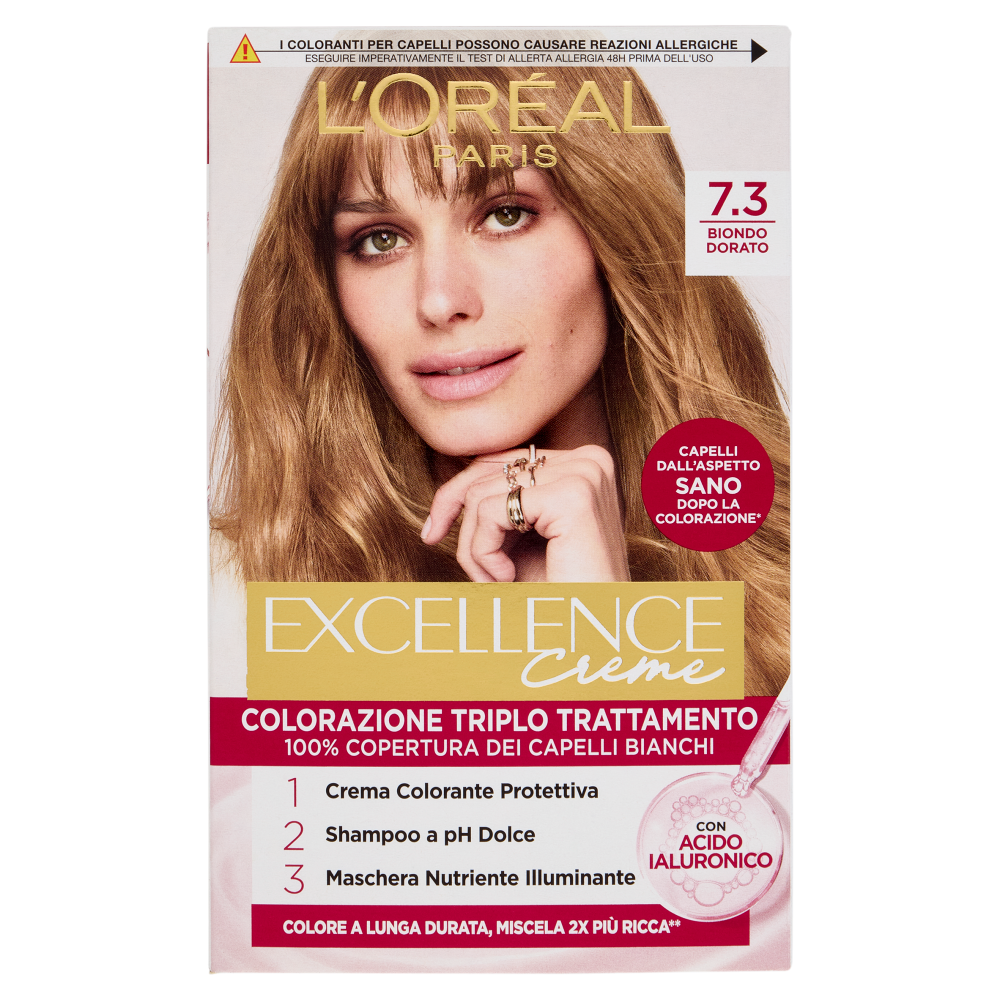L'Oréal Paris Excellence Creme Colorazione Triplo Trattamento 7.3 Biondo Dorato