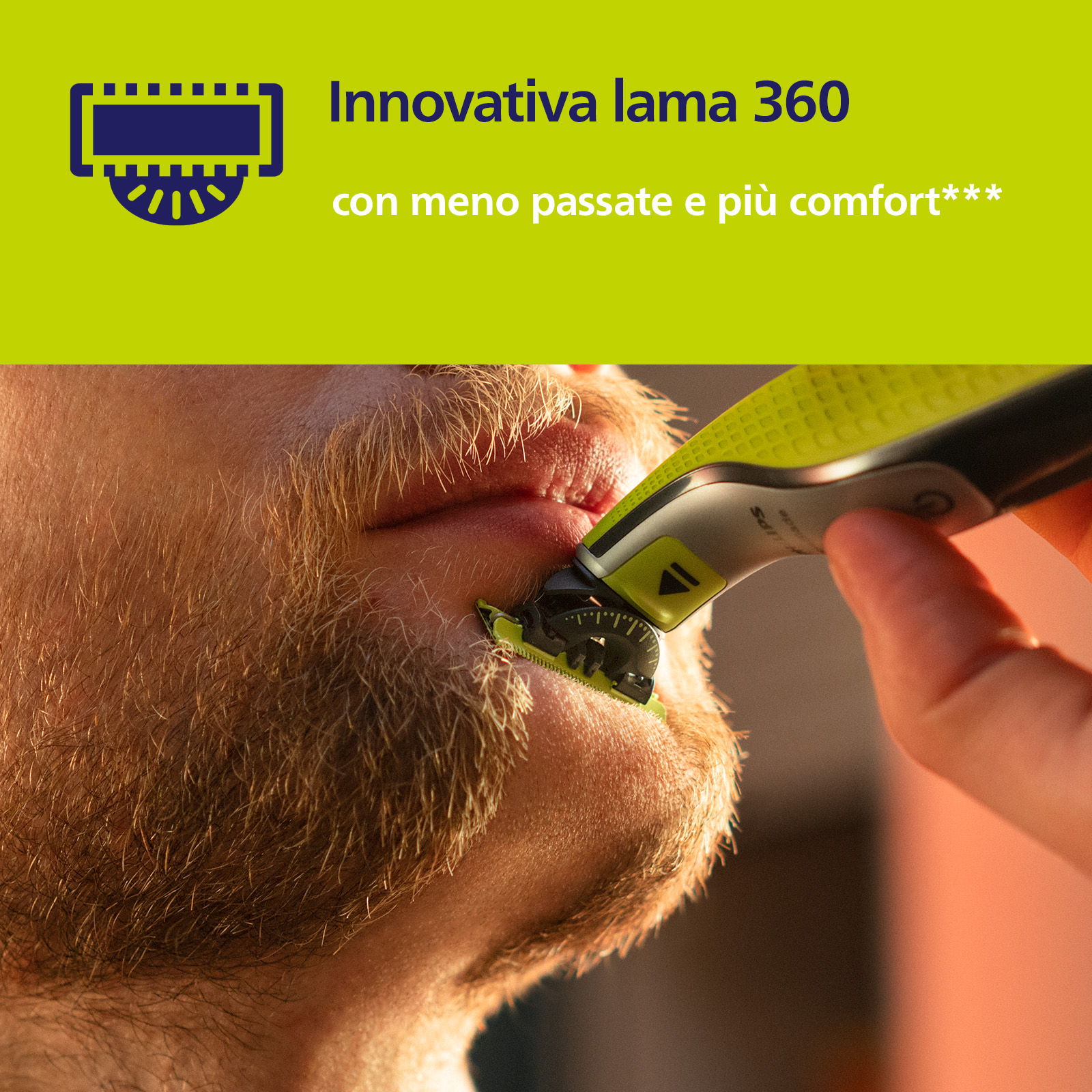 Philips Norelco OneBlade OneBlade QP430/50 Lama di ricambio 360
