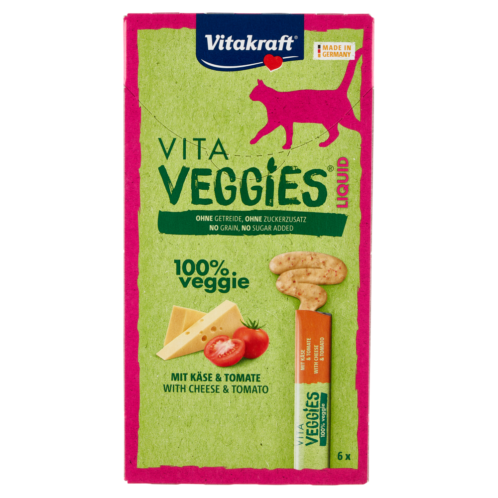 Vitakraft Vita Veggies Liquid with Cheese & Tomato 6 x 15 g