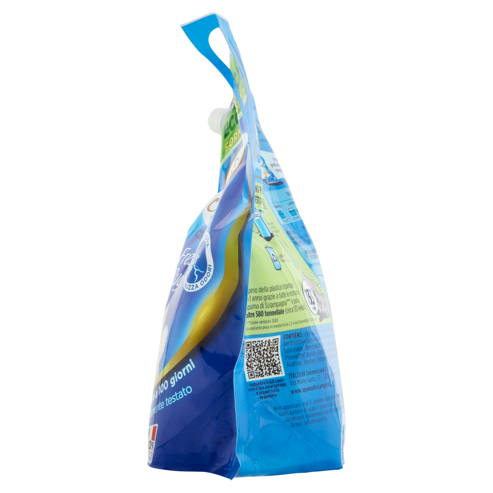 Spuma di Sciampagna Ammorbidente Concentrato Fresca Rugiada Ecoricarica 1200 ml