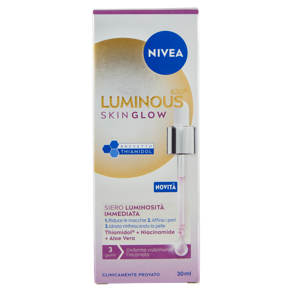 Nivea Luminous630 Skin Glow Siero Luminosità Immediata 30 ml