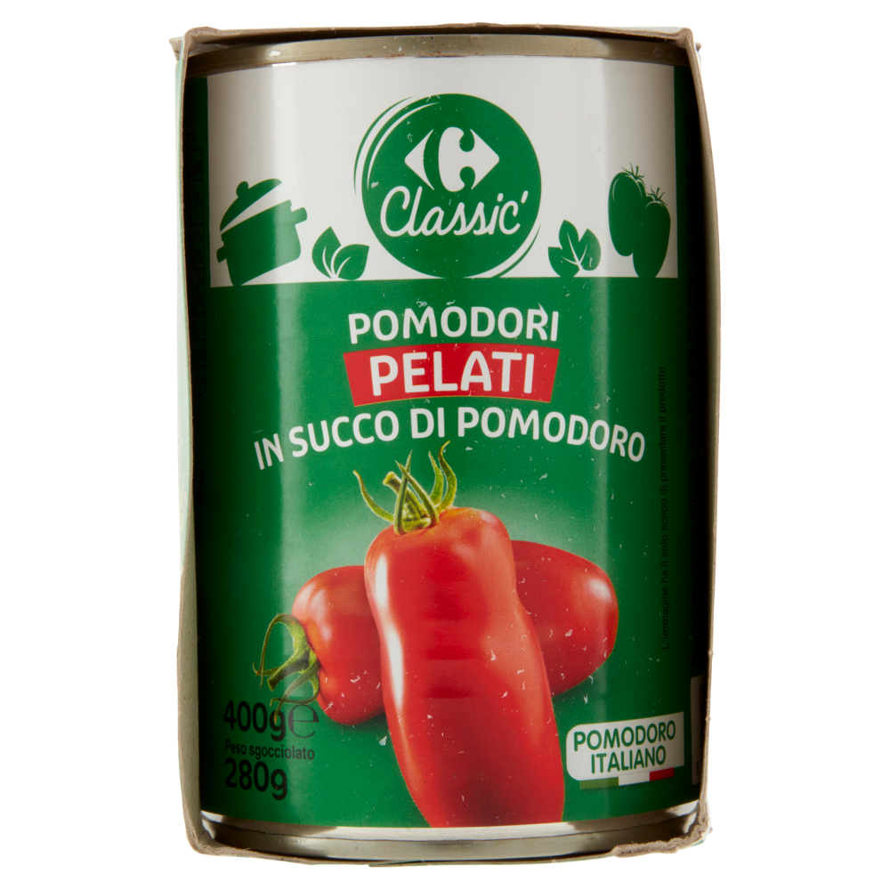 Carrefour Classic Pomodori Pelati in Succo di Pomodoro 3 x 400 g