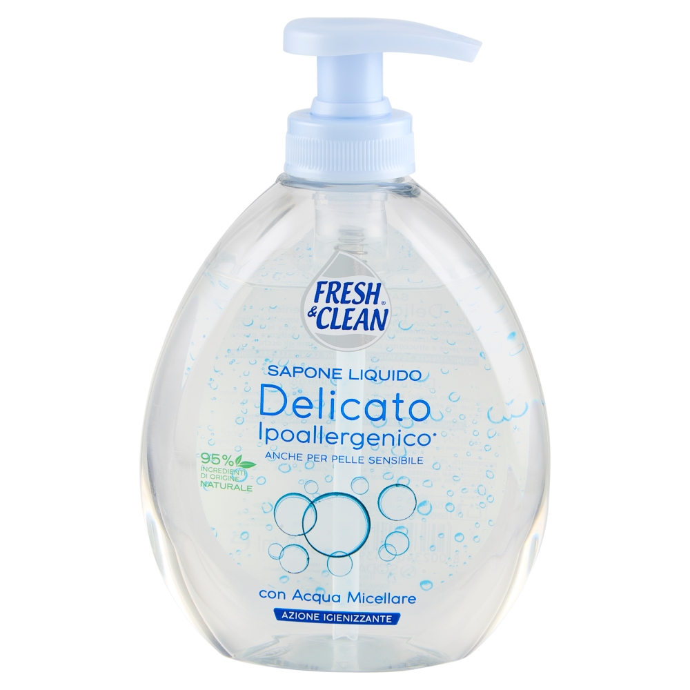 Fresh & Clean Sapone Liquido Delicato Ipoallergenico* con Acqua Micellare 300 ml