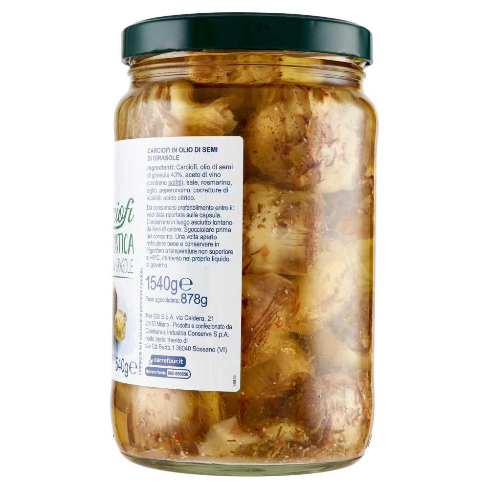 Simpl Carciofi alla Rustica in Olio di Girasole 1540 g