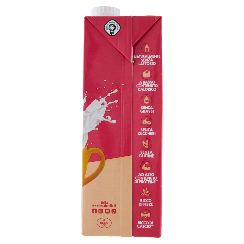 le Naturelle Bongiorno Bevanda Ricca di Calcio e Proteine Gusto Delicato di Vaniglia 1 L