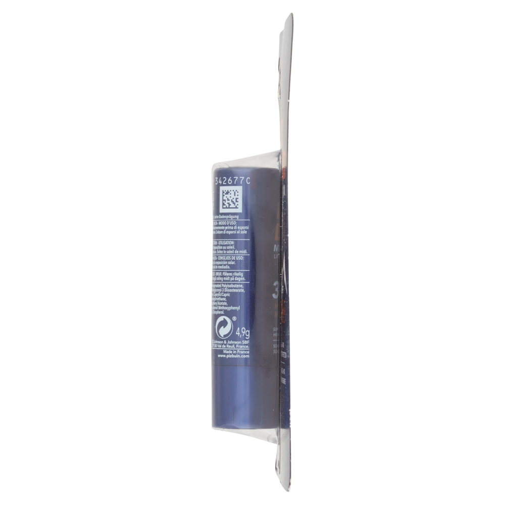 Piz Buin Stick Labbra Montagna, Protezione Alta 30 SPF Filtro Solare Uva/Uvb Mountain Lipstick 4.9g
