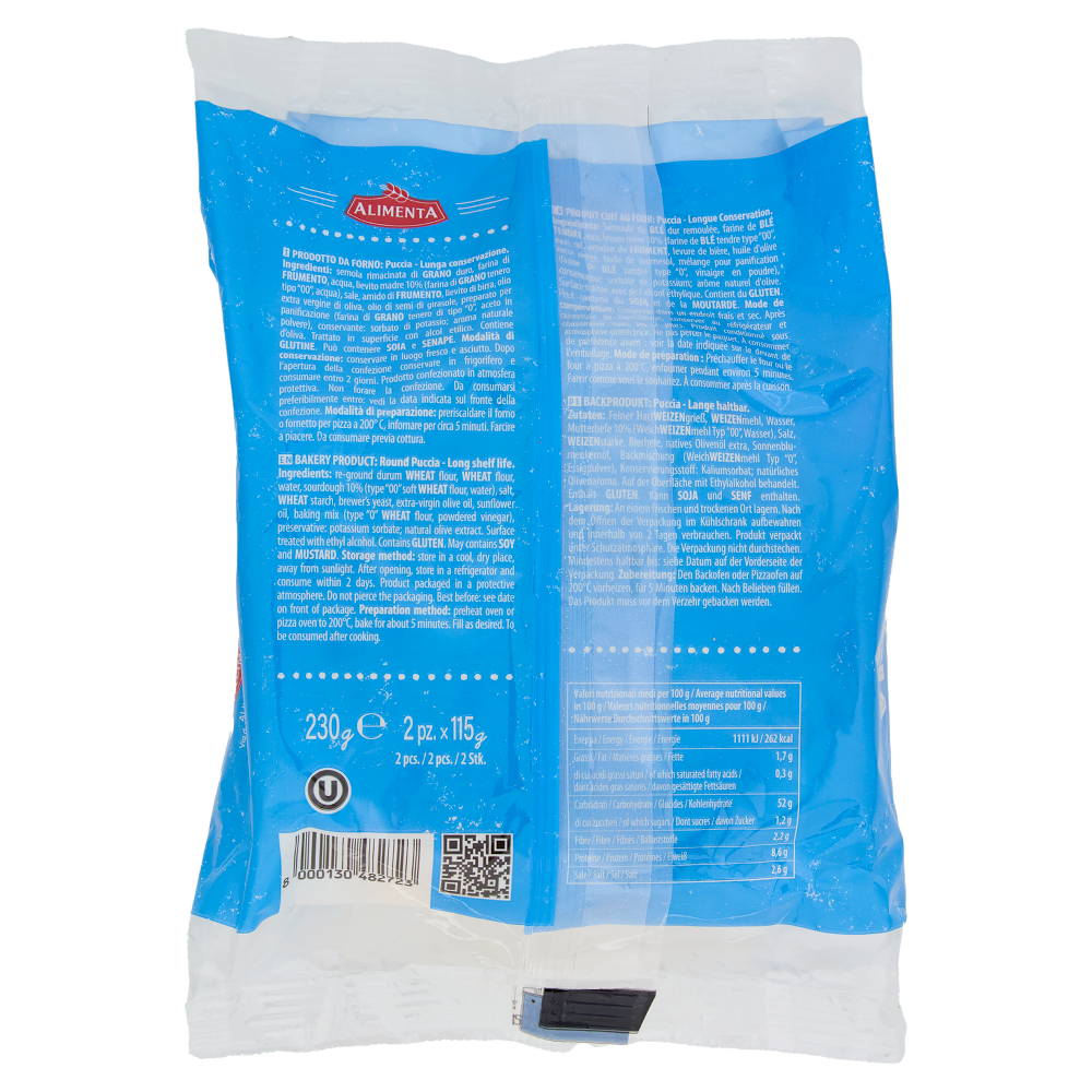 Alimenta Puccia alla Salentina 2 x 115 g