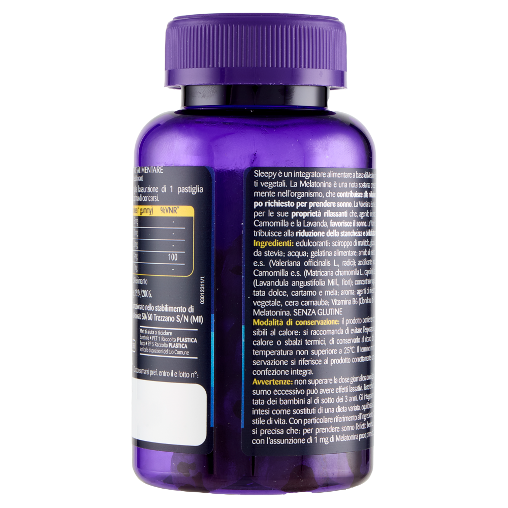 Matt Benessere Sleepy Gummies gusto lampone 30 pastiglie gommose 90 g