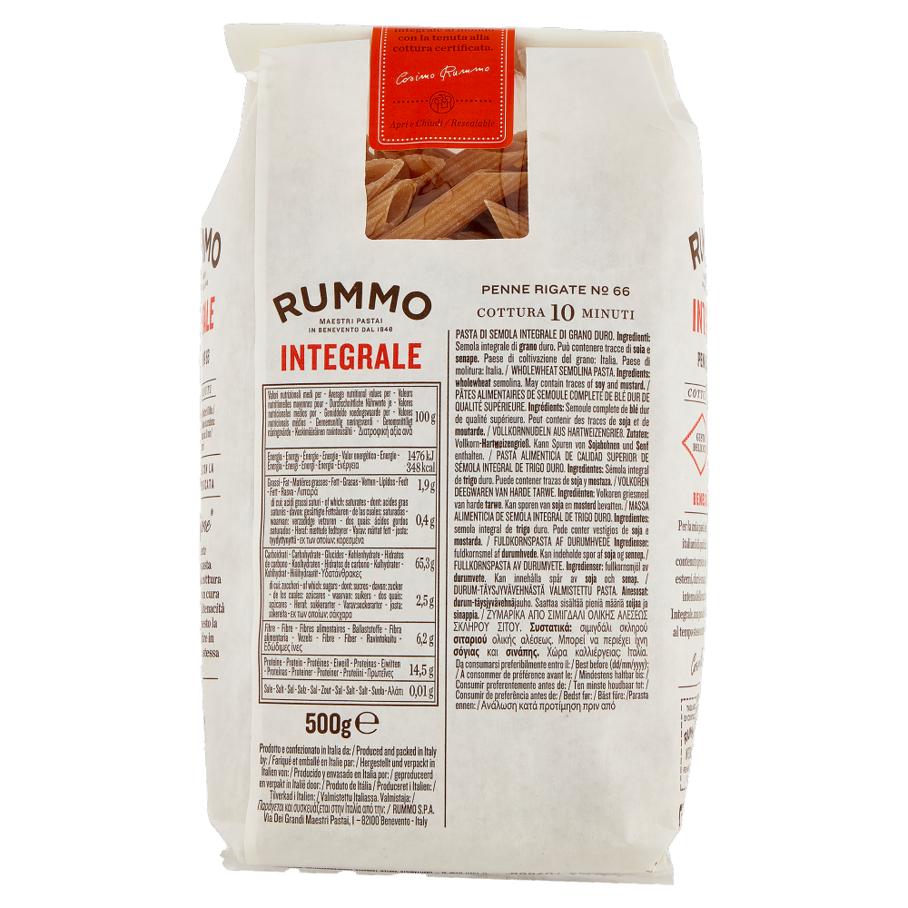 Rummo Integrale Penne Rigate N° 66 500 g