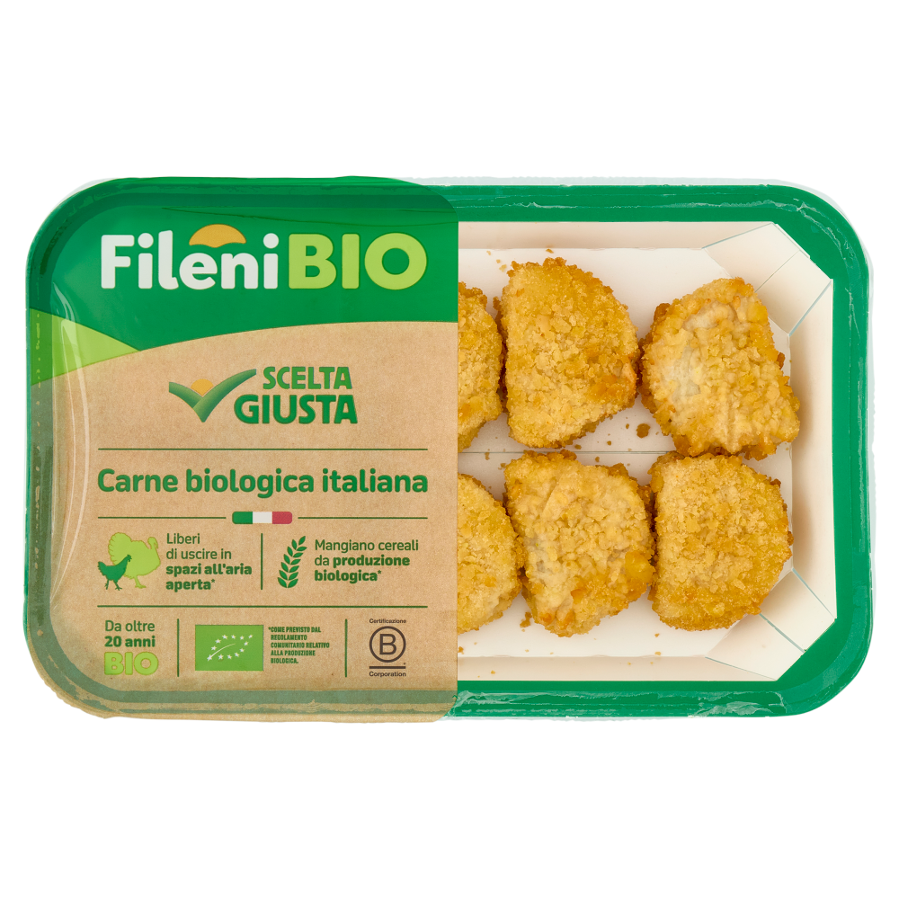 Fileni Bio Bocconcini Panati di Petto di Pollo Bio 0,220 kg