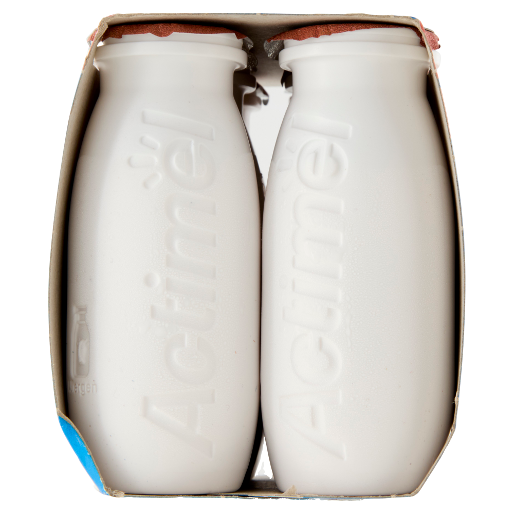 ACTIMEL, Yogurt da Bere con Vit B6 e D per il Sistema Immunitario, gusto Pesca e Pappa reale, 6X100G