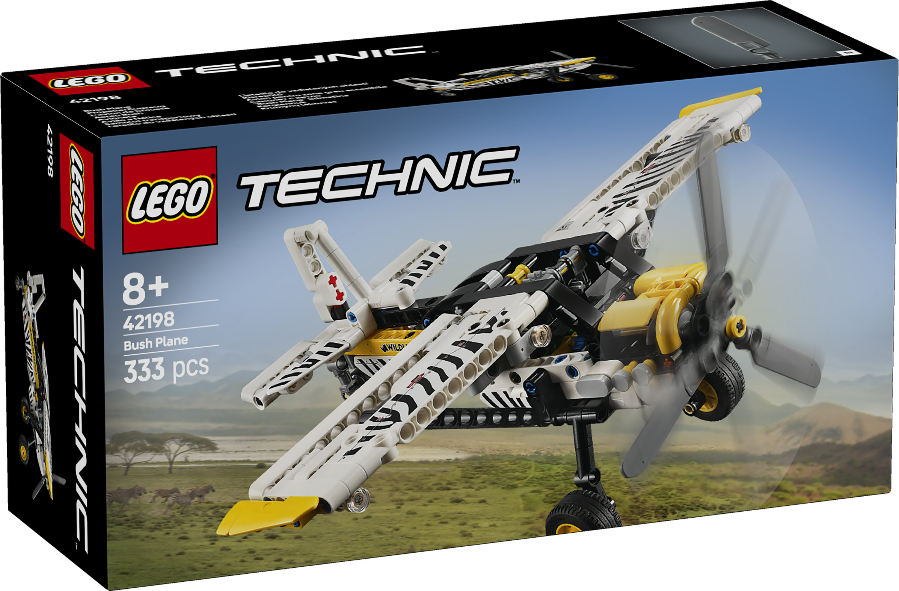 LEGO Technic 42198 Aereo Bush, Aeroplano Giocattolo da Costruire, Giochi per Bambini 8+, Modellino di Veicolo con Funzioni