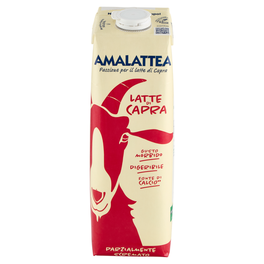 Amalattea Latte di Capra Parzialmente Scremato 1 Litro