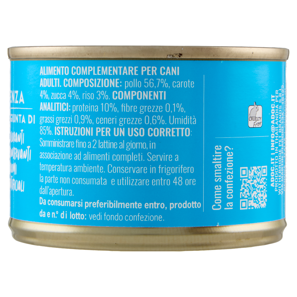 ADoC For Dogs Naturally Premium Filetti di Pollo in Gelatina 170 g