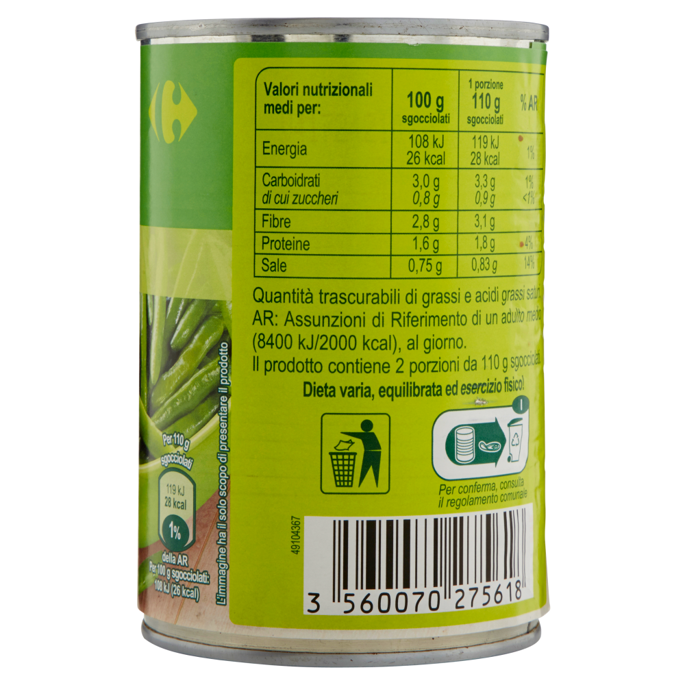 Carrefour Fagiolini Fini 400 g