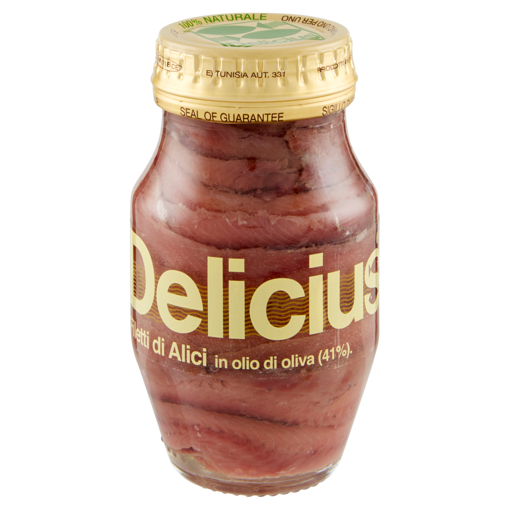 Delicius Filetti di Alici in olio di oliva (41%) 150 g