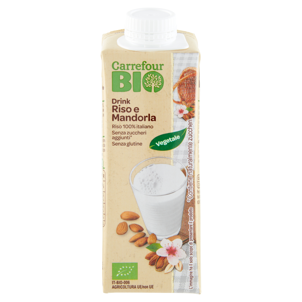 Carrefour Bio Drink Riso e Mandorla 250 ml
