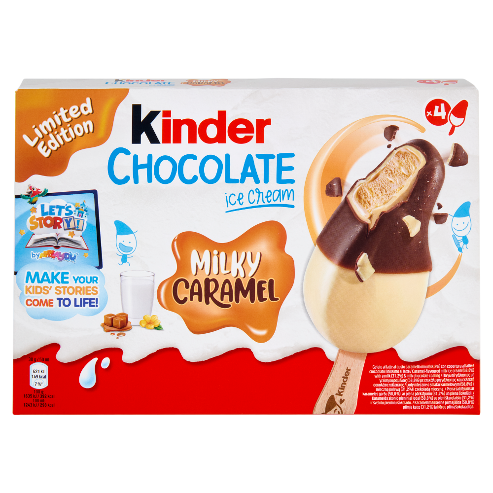 Kinder Chocolate ice cream Milky Caramel 4 x 38 g