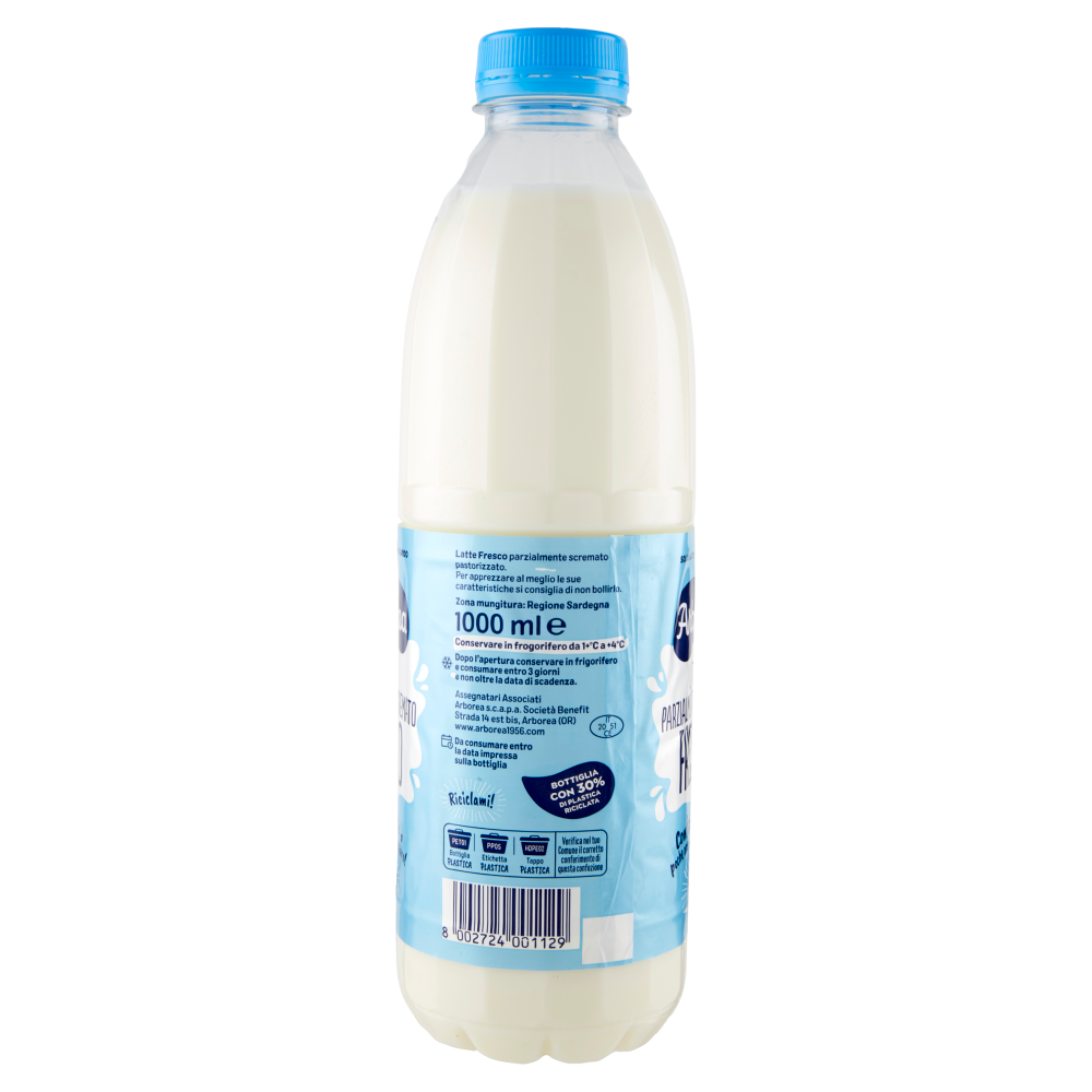 Arborea Latte Fresco Parzialmente Scremato 1000 ml