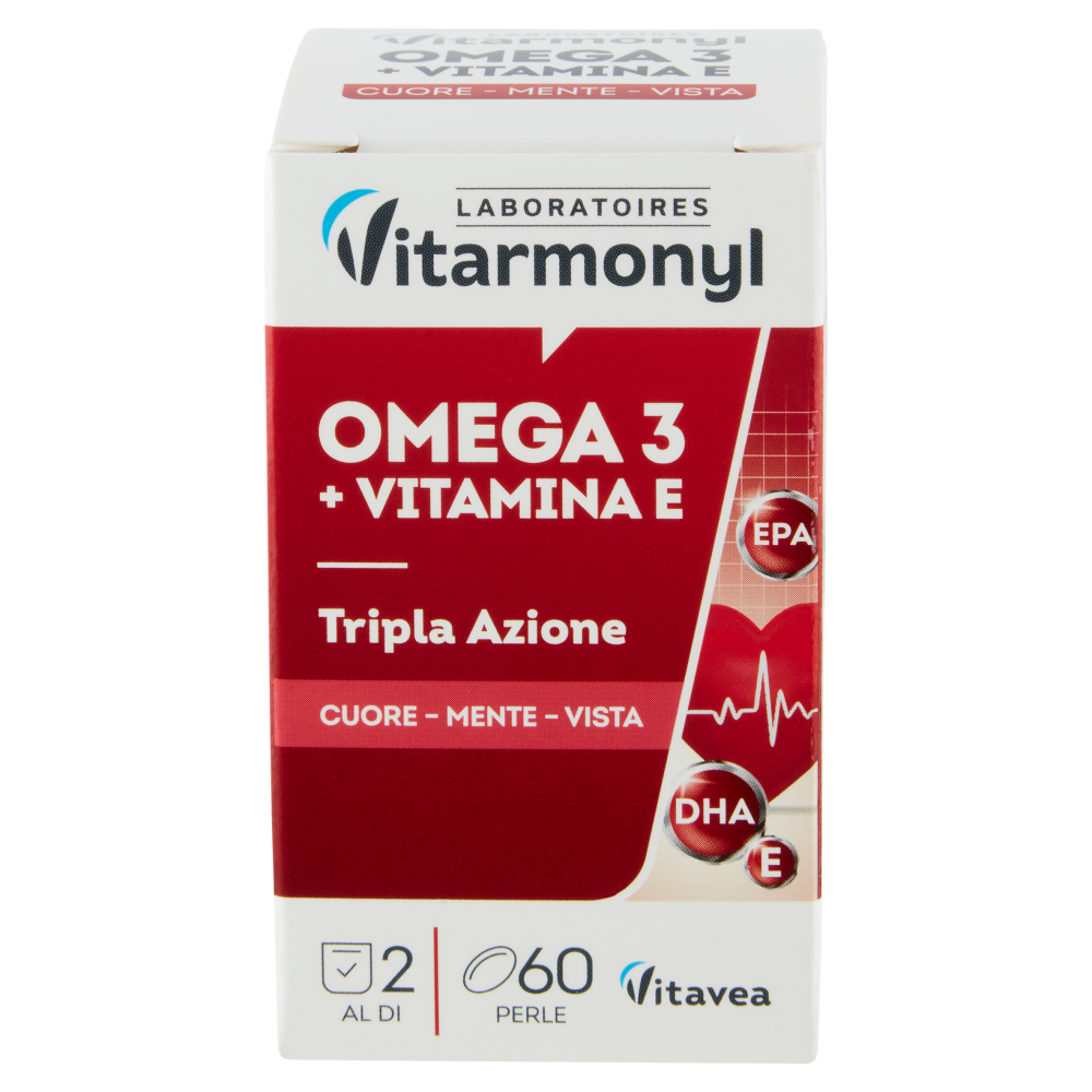 Laboratoires Vitarmonyl Omega 3 + Vitamina E 60 Perle 33,4 g
