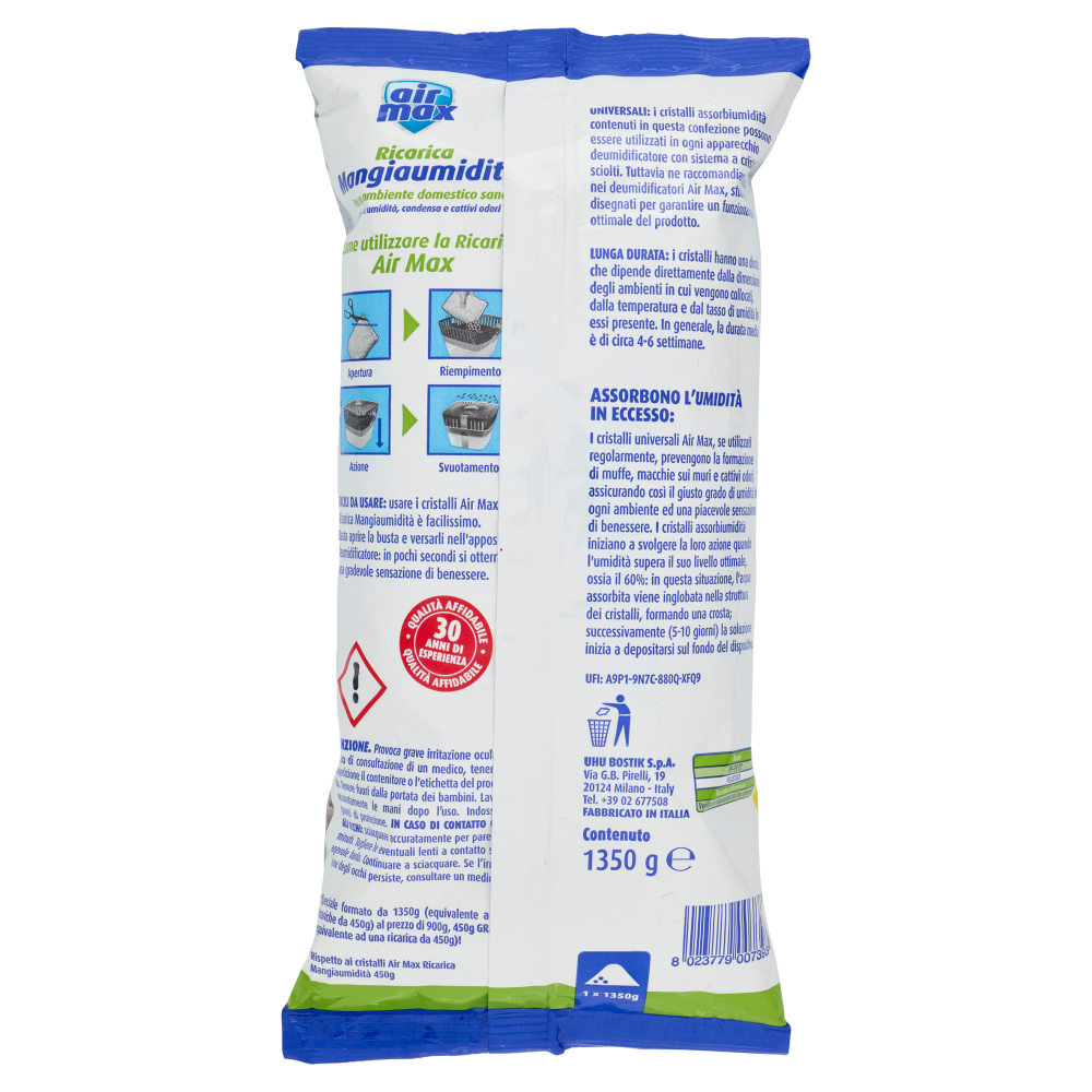 air max Mangiaumidità Ricarica Fragranza Neutra 1350 g