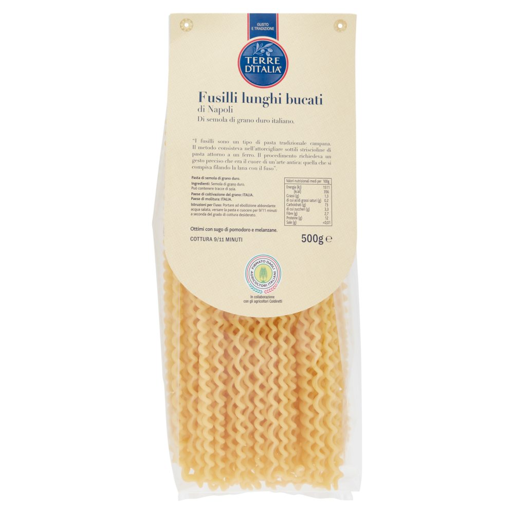 Terre d'Italia Fusilli lunghi bucati di Napoli 500 g