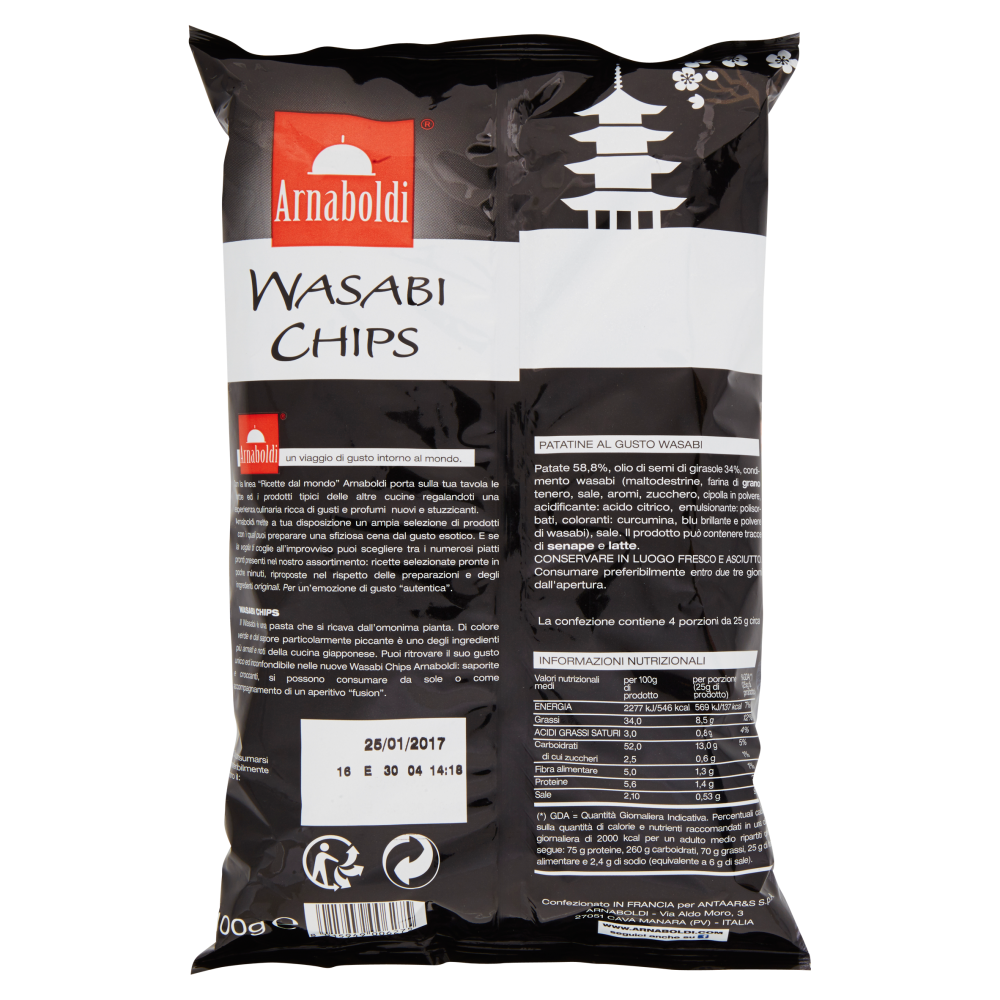 Arnaboldi Wasabi Chips 100 g
