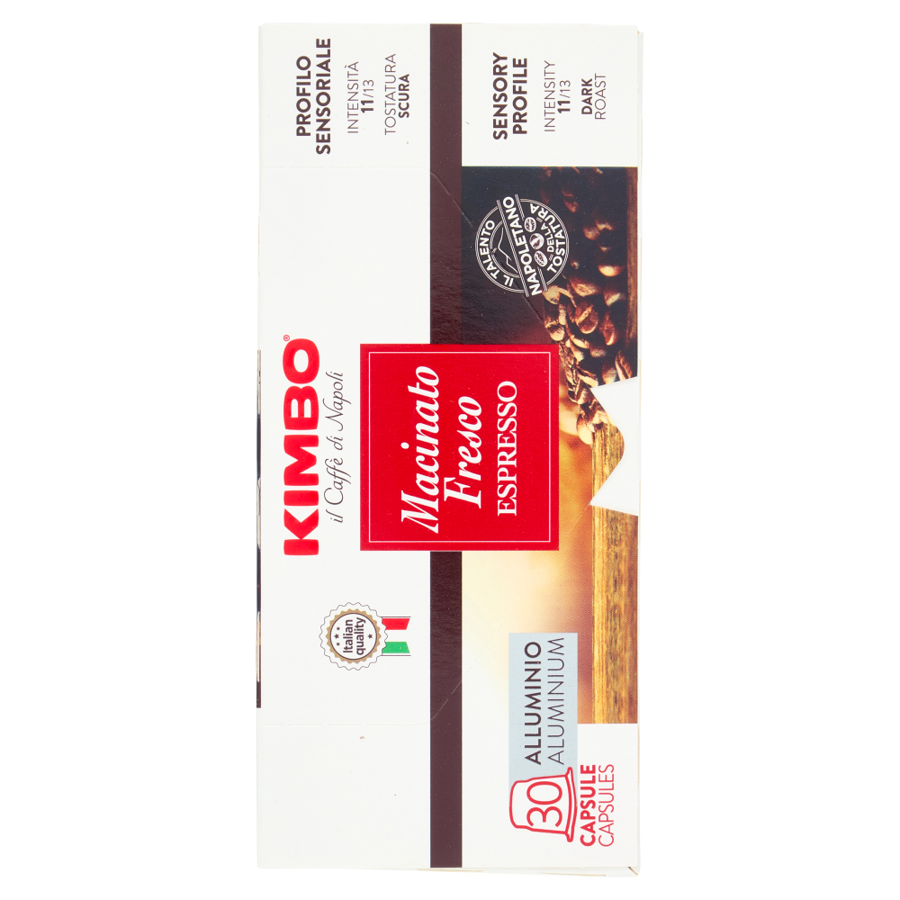 Kimbo Macinato Fresco Capsule Compatibili con Macchine Nespresso* Original 30 x 5,5 g