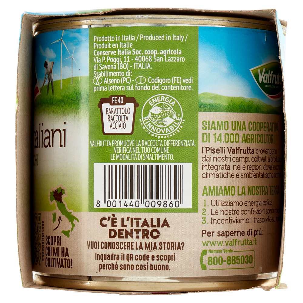 Valfrutta Piselli Medi Italiani 3 x 410 g