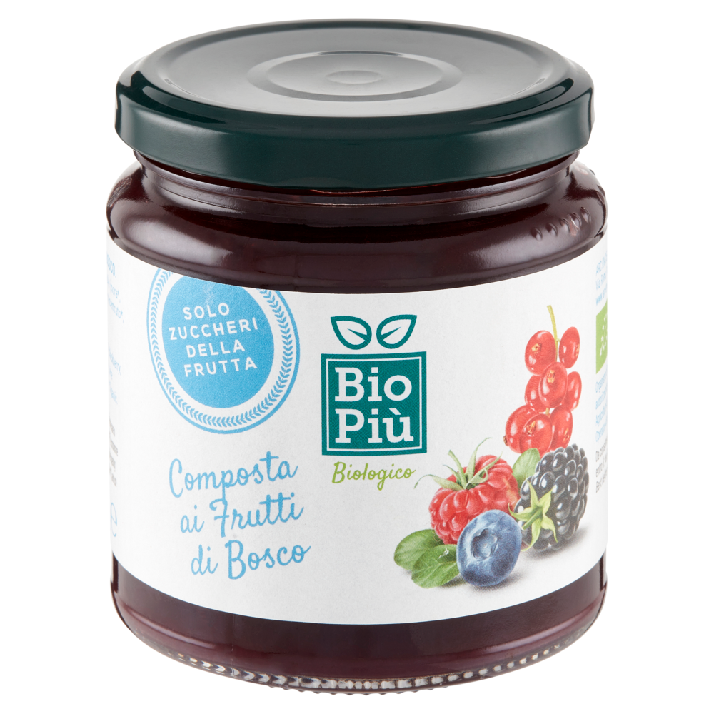Bio Pi&ugrave; Composta ai Frutti di Bosco 320 g