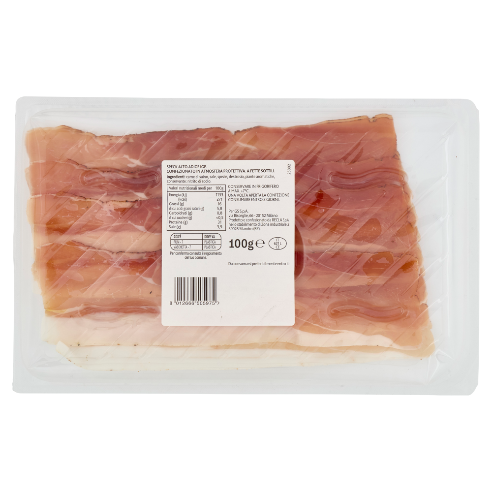 Terre d'Italia Speck Alto Adige IGP 100 g