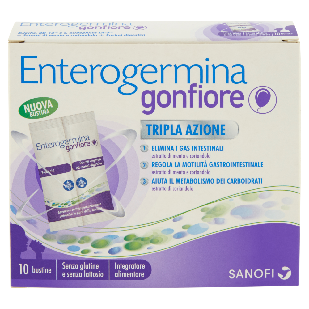 Enterogermina gonfiore 10 bustine 40 g