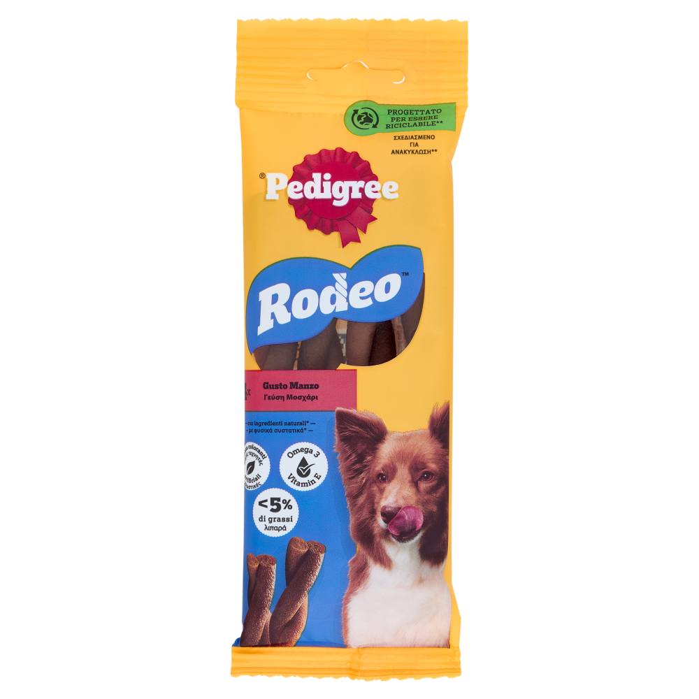 Pedigree Rodeo Ropper Manzo 4 Pezzi 70 g