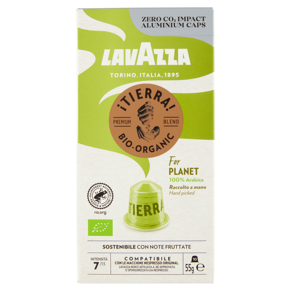 Lavazza iTierra! Bio-Organic For Planet Compatibile con Nespresso Original 10 Capsule 55 g