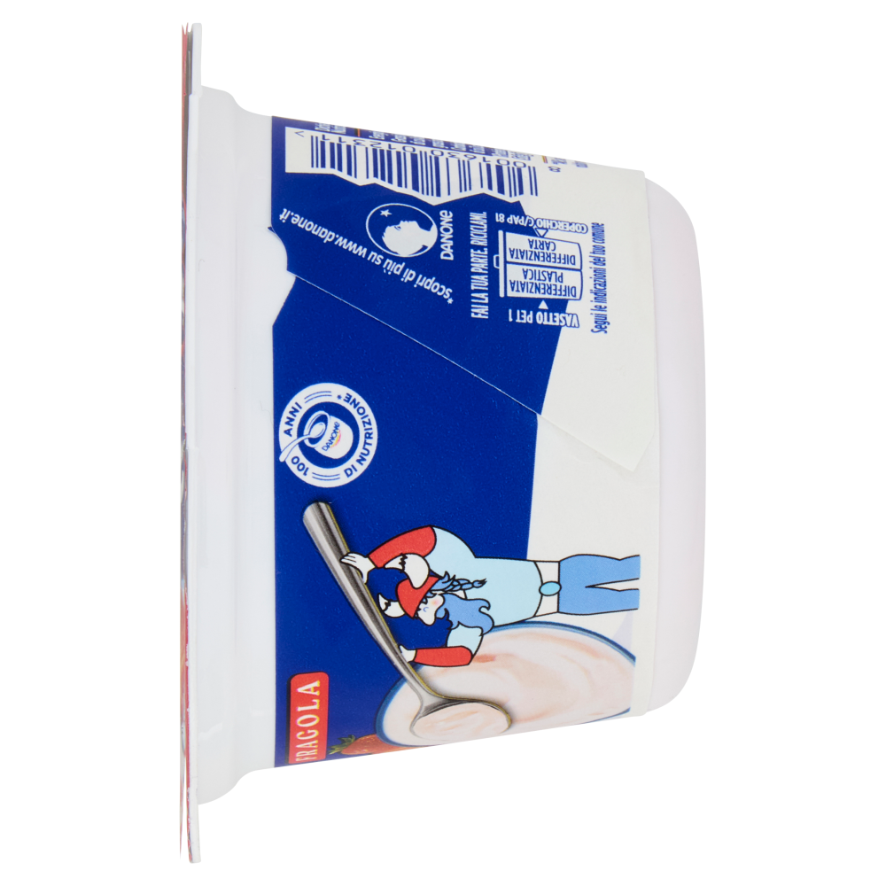 DANONE Skyr, Yogurt ispirato all'Islanda, 0% grassi, Cremoso, Ricco in Proteine, Fragola,150g