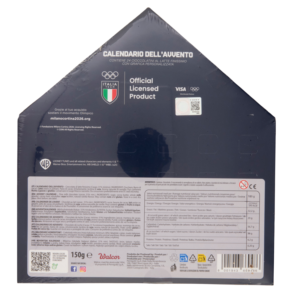 Walcor Calendario dell'Avvento Looney Tunes 150 g