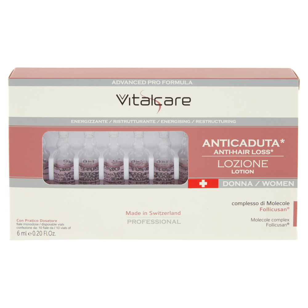 Vitalcare Professional Anticaduta* Lozione Donna Energizzante Ristrutturante 10 x 6 ml