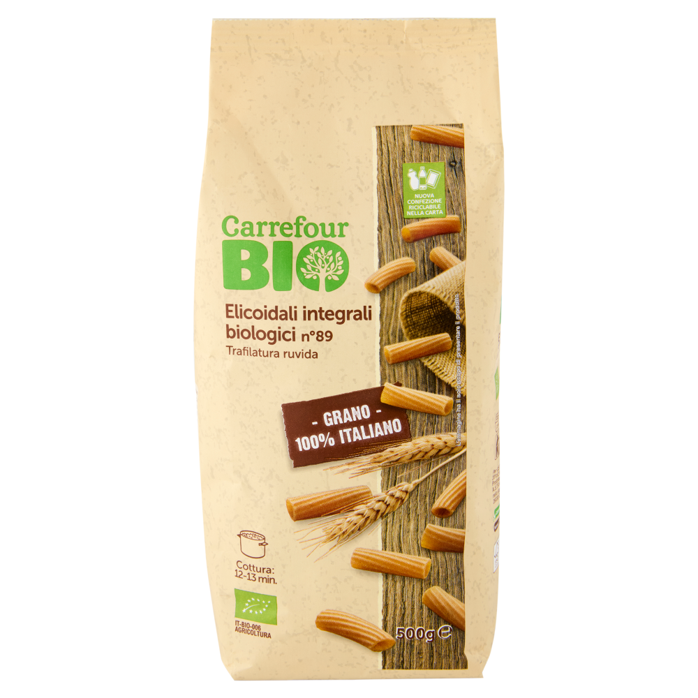 Carrefour Bio Elicoidali integrali biologici n°89 500 g